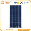 Stock capital poly solar panel 120w 130w for solar charging systems